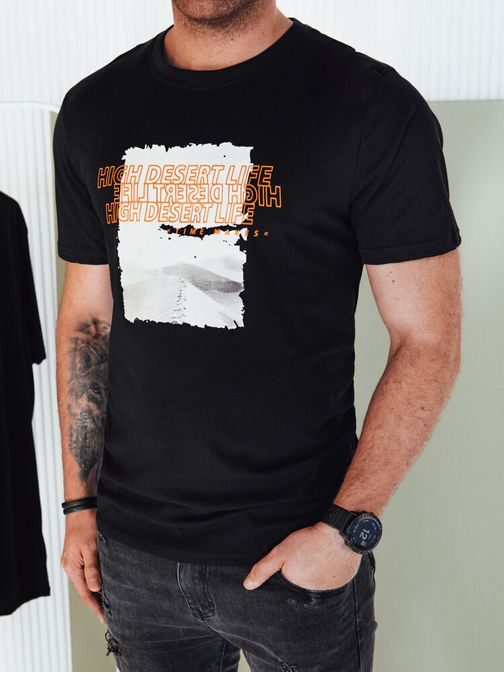 Atraktivna črna majica z originalnim potiskom