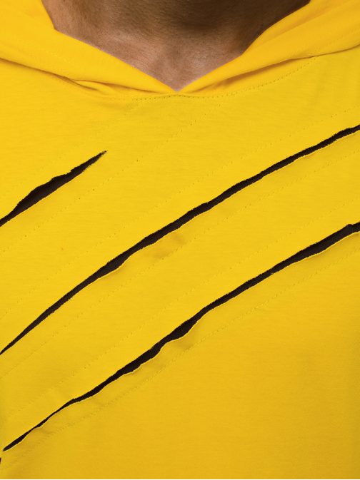 Stilska rumena asimetrična majica O/1187XZ