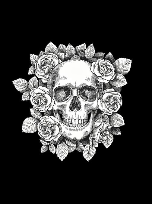 Črna majica z izvirnim tiskom