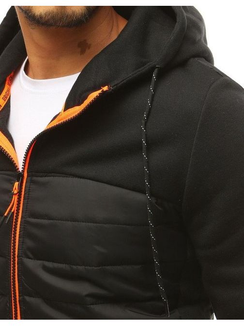 Trendovska prehodna jakna v črni barvi