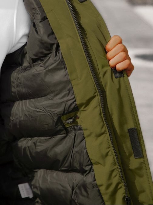 Zelena parka stilskega dizajna JB/JP1173/8Z