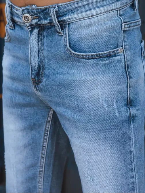 Udobne nebeško modre jeans kratke hlače