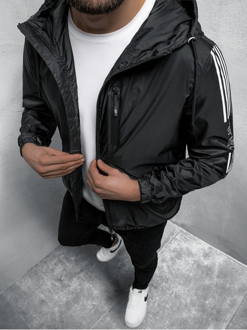 Trendovska prehodna jakna v črni barvi N/6790