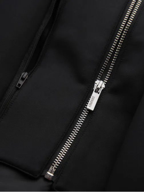 Elegantna črna jakna V1 BLZB-0126