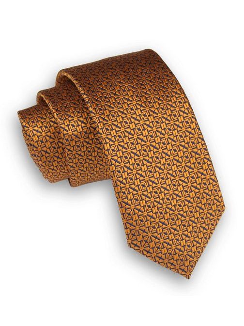 Trenovska vzorčasta rjava kravata