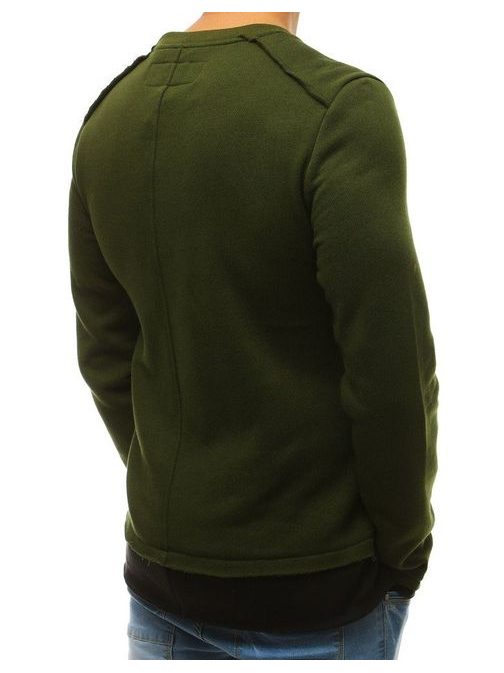 Trendovski zelen pulover z našitki