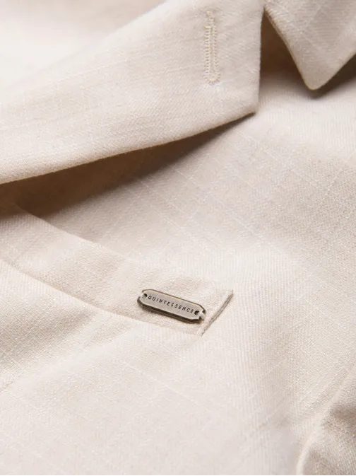 Eleganten krem regular suknjič V1 BLZB-0128