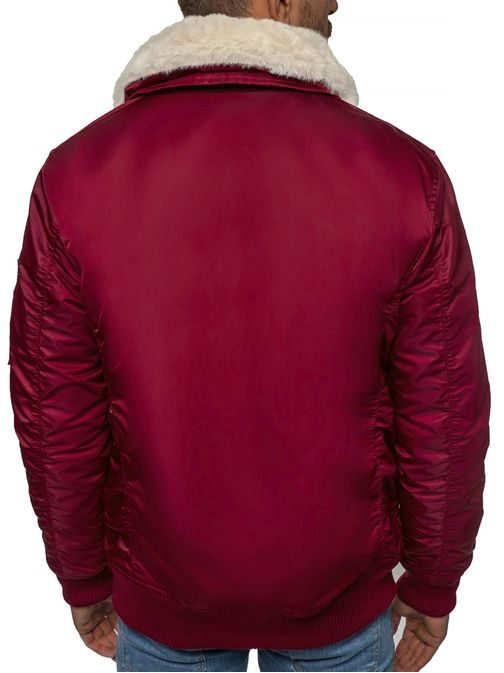 Bordo bomber jakna modernega izgleda O/X1026KZ