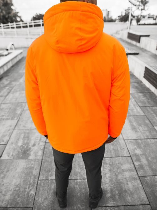 Stilska zimska jakna v oranžni barvi JS/HH011/48Z
