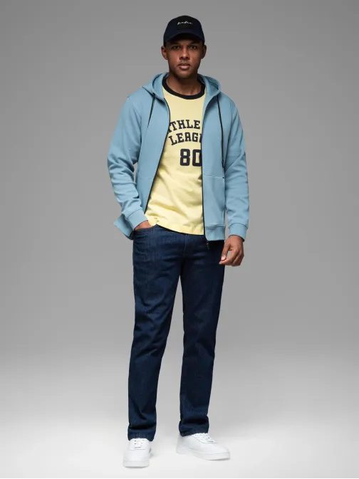 Priložnostna svetlo modra moška jopica V4 SSZP-0213