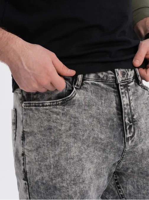 Moške sive modne kavbojke V1 PADP-0146