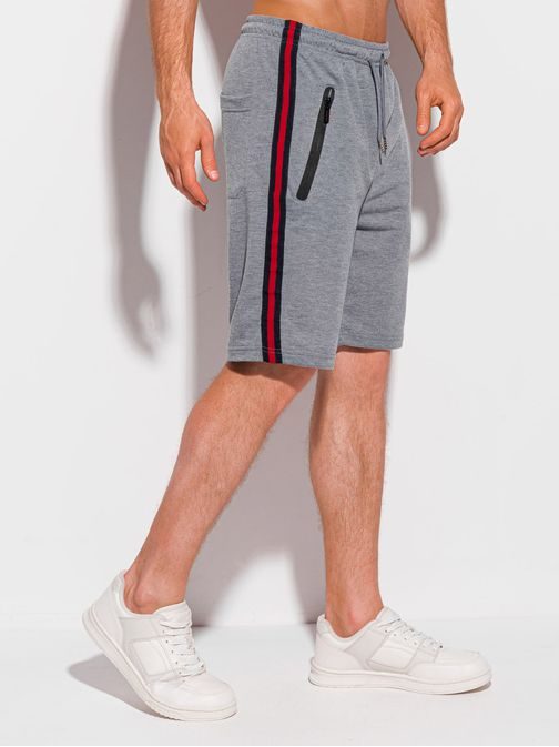 Kratke hlače v sivi barvi W390