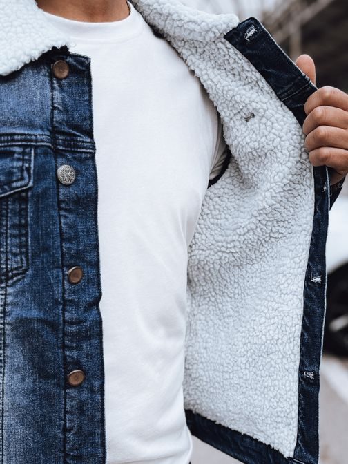 Originalna modra prehodna jeans jakna