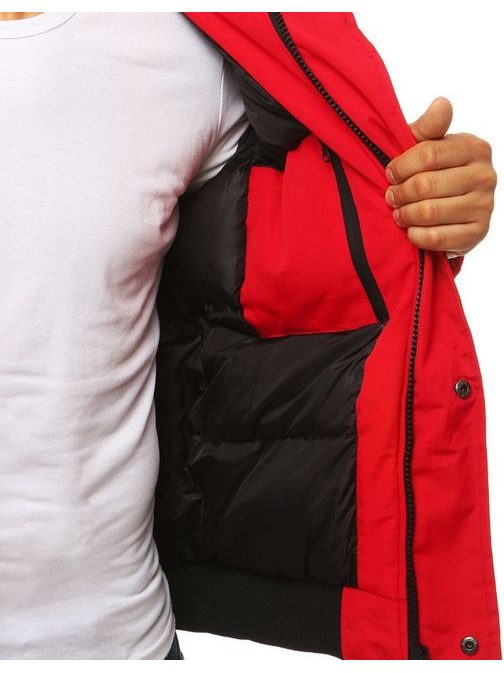 Trendovska moška rdeča jakna