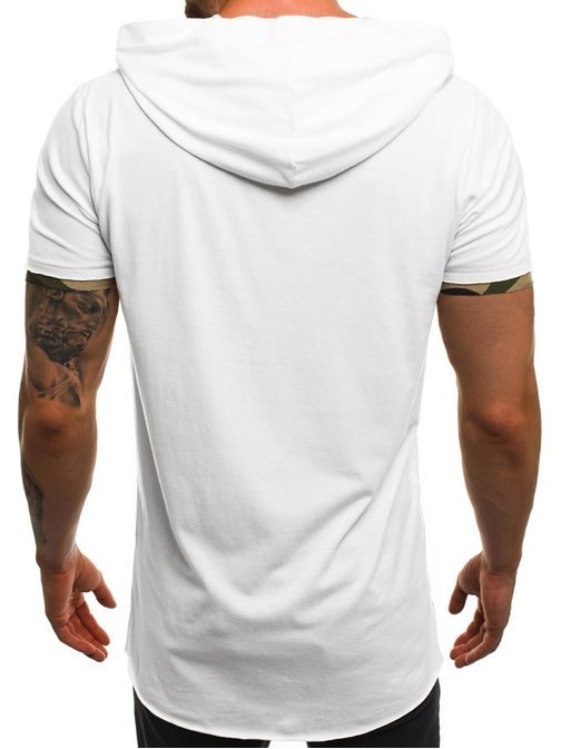 Bela asimetrična majica za moške A/1185