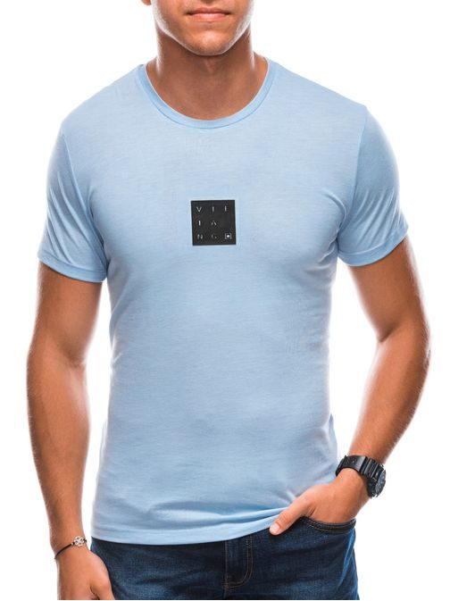 Trendovska majica v svetlo modri barvi S1730