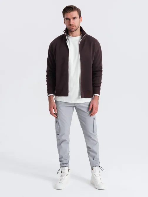 Sive športne hlače za moške v3 om-pacg-0196