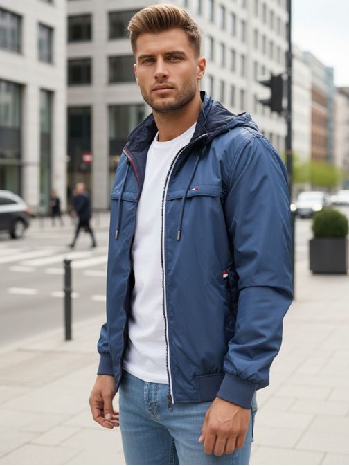 Obojestranska lahka modra jakna