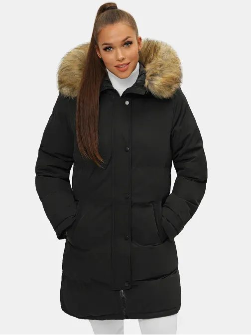 Edinstvena ženska zimska bunda v črni barvi JS/M781/392