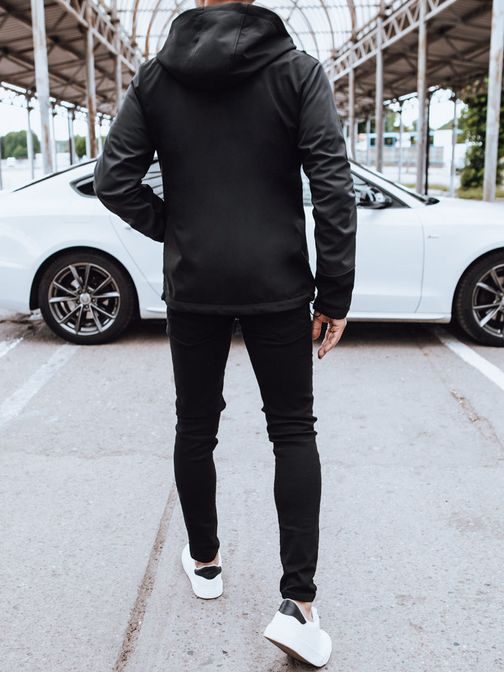 Modna črna moška softshell jakna