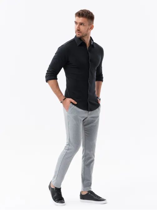 Priložnostna temno modra moška srajca V2 SHCS-0177