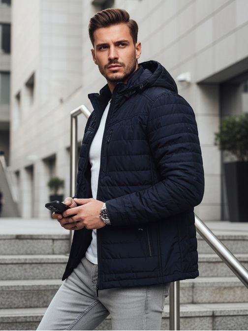 Prehodna brezčasna mornarska jakna s kapuco