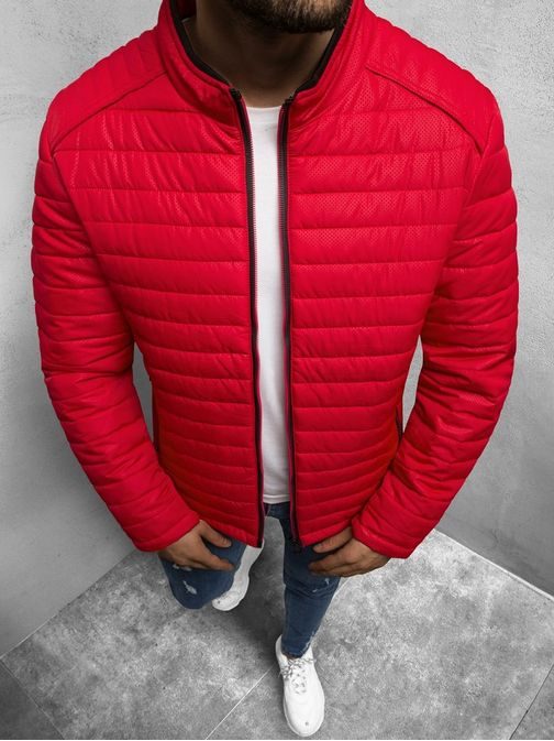 Trendovska rdeča prehodna jakna N/6885/5