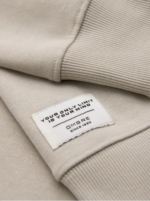 Modna bež jopica brez kapuce V3 SSBN-0271