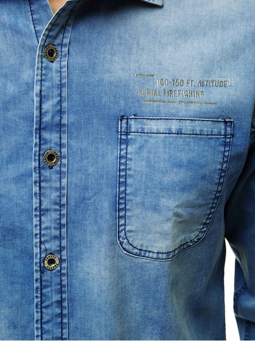 Svetlo modra jeans jakna stilskega dizajna O/201146Z
