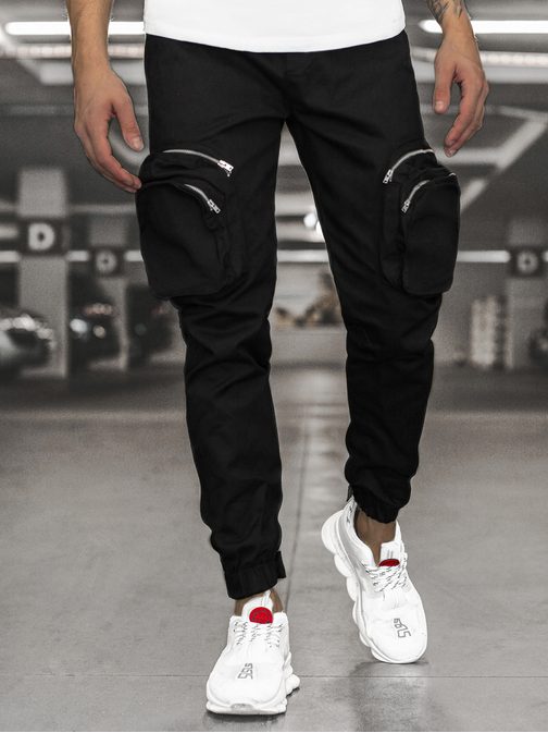 Originalne jogger hlače v črni barvi C/2046