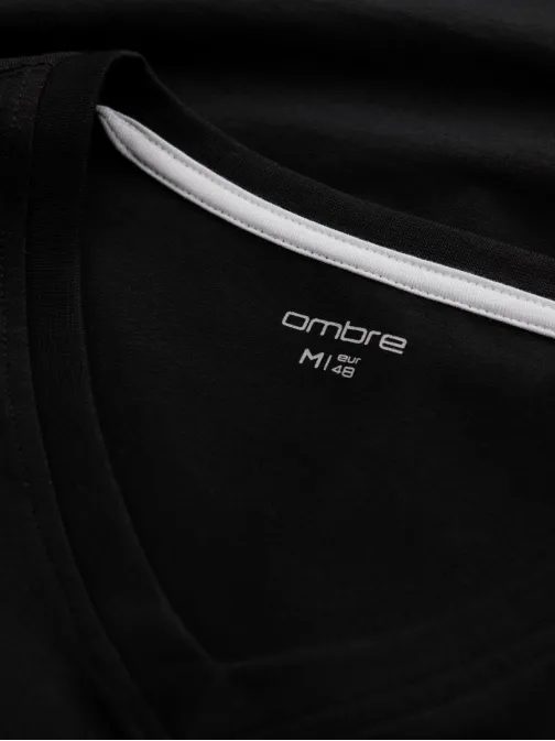 Majica z dolgimi rokavi, v-izrezom in logotipom Z103-V5