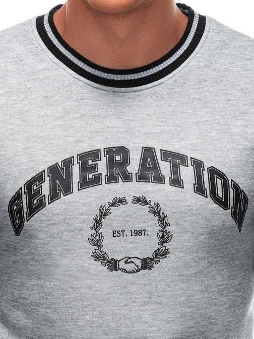 Trendovski siv pulover generation B1622