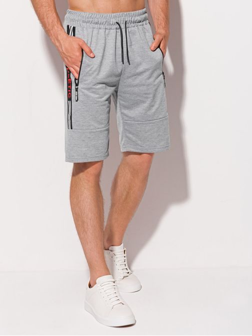 Kratke hlače v sivi barvi Athletic W398