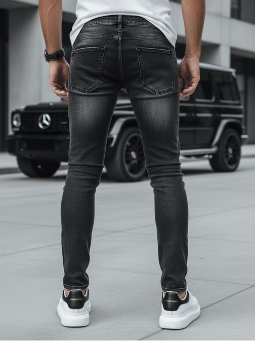 Trendovske grafit moške kavbojke edinstvenega dizajna