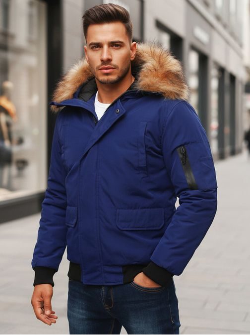 Granatna zimska bunda s kapuco