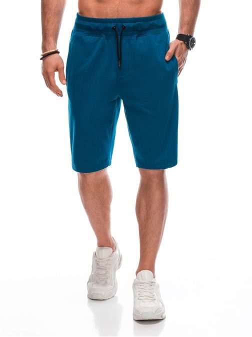 Moške kratke hlače za prosti čas v modri barvi SRBS0101/V-1