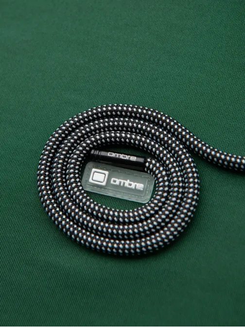 Brezčasna zelena majica s kapuco V7 EM-SSZP-0210