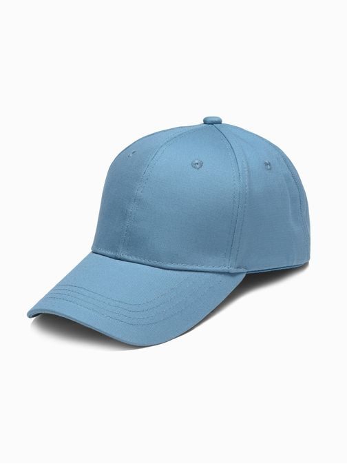 Enostavna modra kapa s šiltom H086