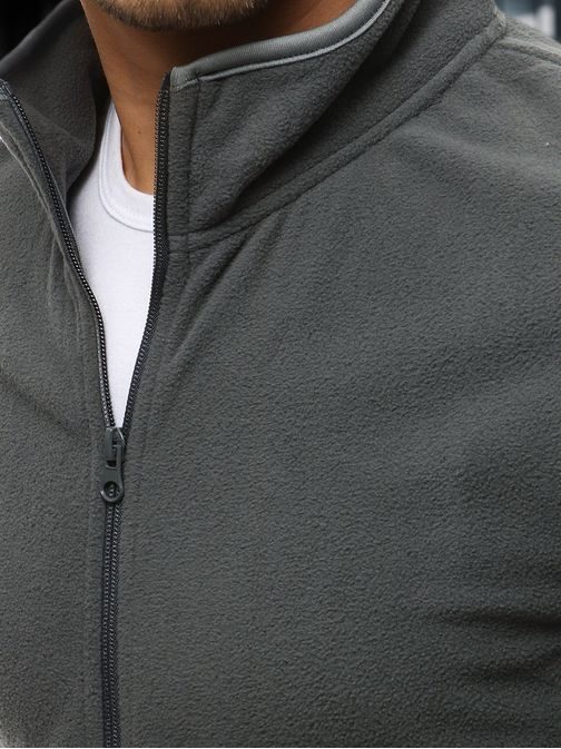 Grafitna jopa z zadrgo brez kapuce