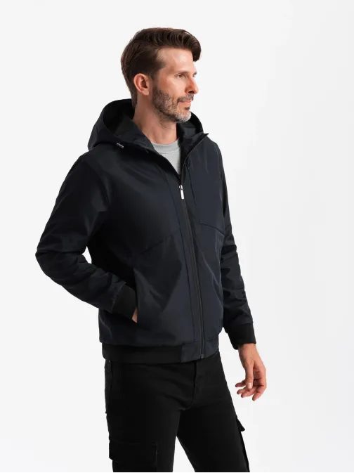 Osnovna črna prehodna športna jakna V4 JANP-0149