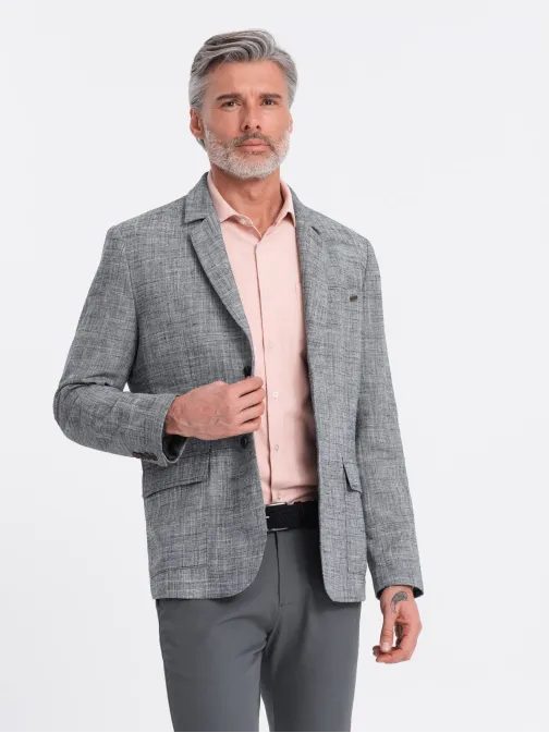 Eleganten grafit regular suknjič V5 BLZB-0128