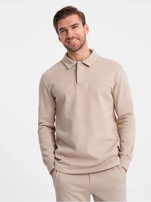 Modna bež trenirka (polo majica + trenirke) V2 Z71