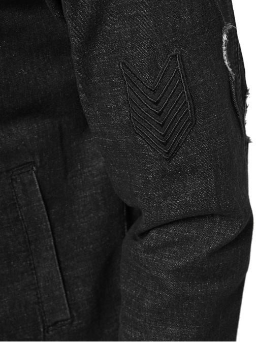 Stilska črna jeans jakna Security NB/MJ509N