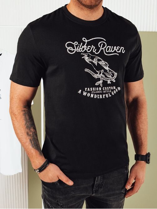 Originalna črna majica z edinstvenim potiskom