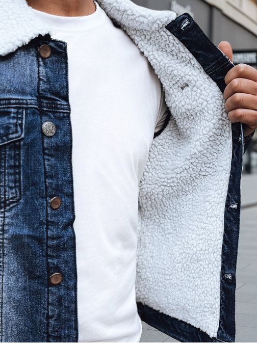 Originalna modra prehodna jeans jakna