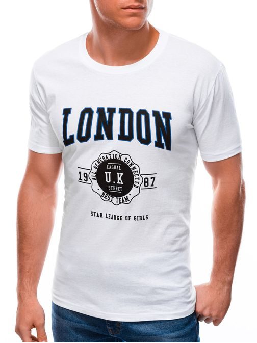 Bela majica iz bombaža London S1595