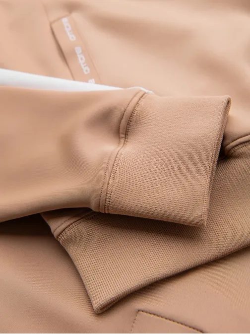 Brezčasna bež jopa s kapuco V4 EM-SSZP-0210