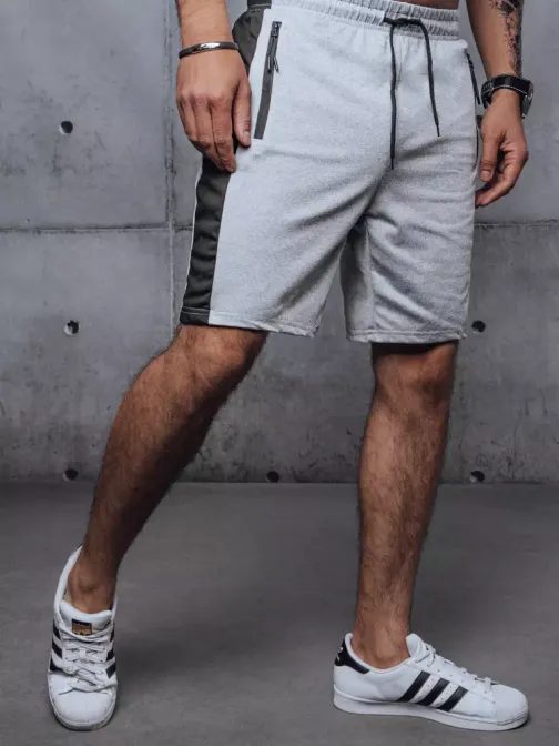 Moderne športne svetlo sive kratke hlače