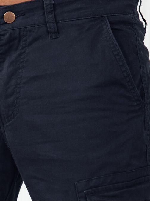 Modne granat jogger hlače z žepi