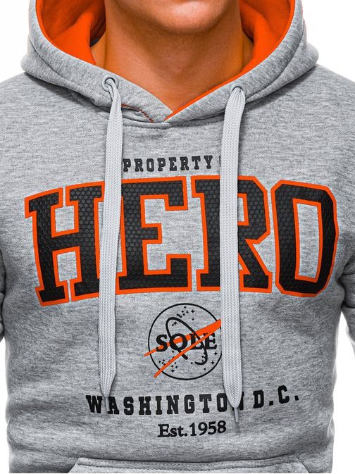 Trendovski siv pulover HERO B1258